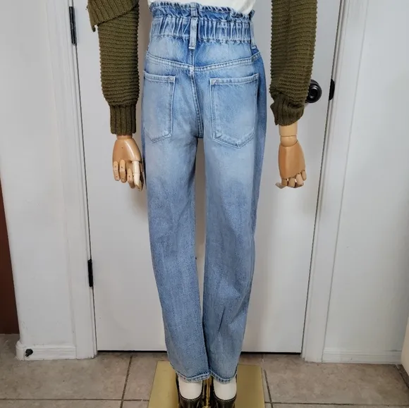 KanCan Paperbag High-Waisted Distressed Summer Jeans Size Small