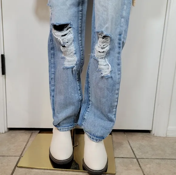 KanCan Paperbag High-Waisted Distressed Summer Jeans Size Small