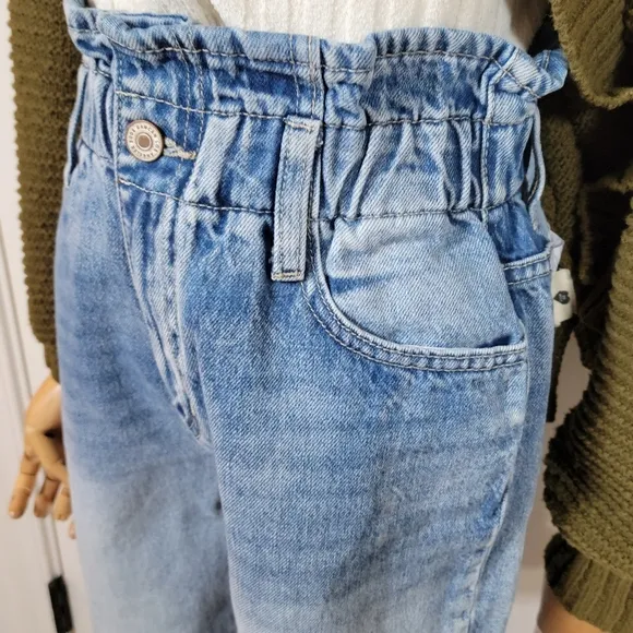 KanCan Paperbag High-Waisted Distressed Summer Jeans Size Small