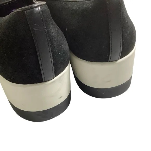 Karl Lagerfeld Paris Katie Loafers Platforms Bow Black &amp; White