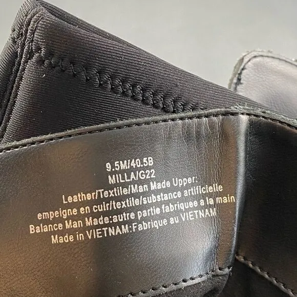 KARL LAGERFELD PARIS, Milla Rhinestone Embellished Leather riding boots size
