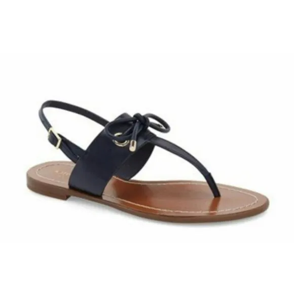 Kate Spade Black Carolina Thong Sandals Size 9.5