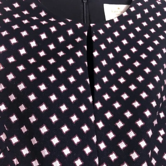 Kate Spade Diamond Jacquard A-Line Dress Size 00