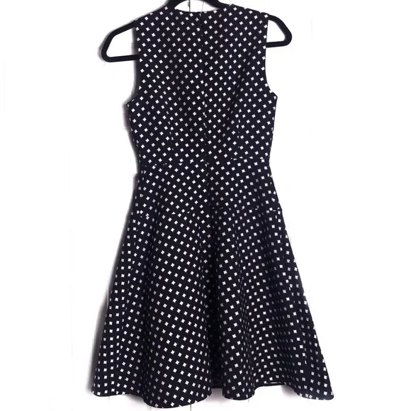 Kate Spade Diamond Jacquard A-Line Dress Size 00