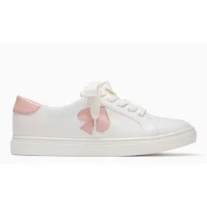 Kate Spade Fez white leather pink Spade sneakers