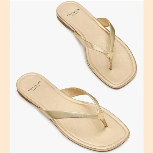 Kate Spade Gold Sandals!🌸