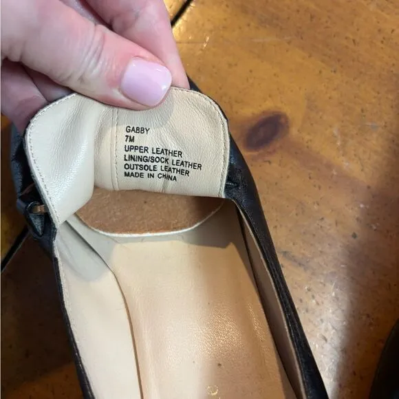 Kate Spade Black Leather Gabby Loafers size 7