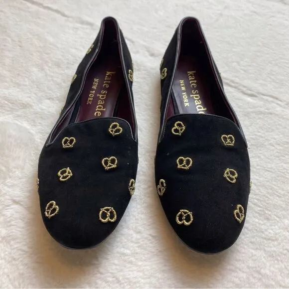 Kate Spade Lounge Mini Pretzel Loafers Size 11B