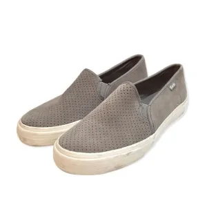 🔃Keds Gray Double Decker Perforated Suede Slip On Sneaker Loafers