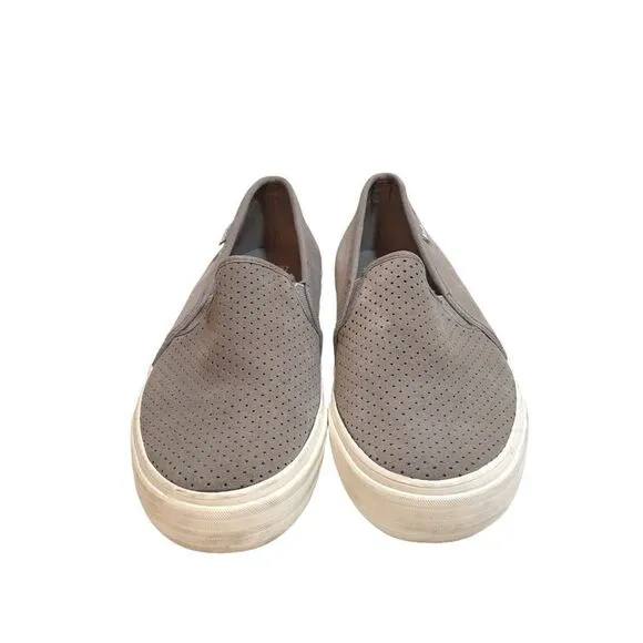 🔃Keds Gray Double Decker Perforated Suede Slip On Sneaker Loafers