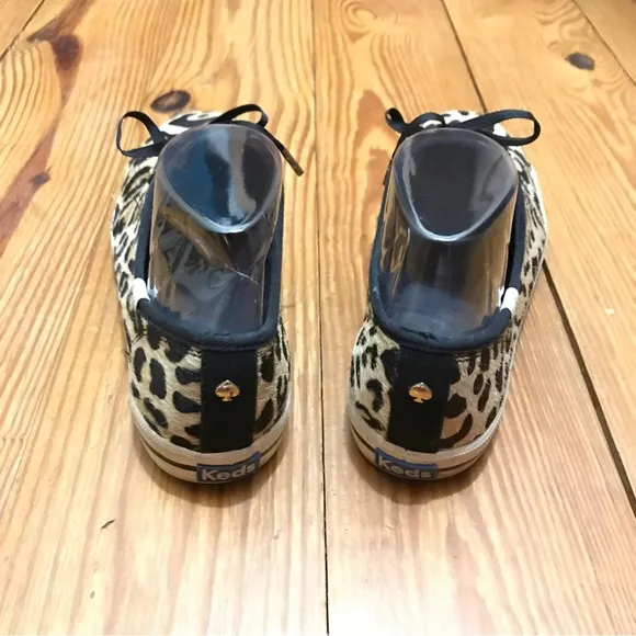 Keds Kate Spade Animal Hair Leopard Print Sneakers, EUC, 7.5