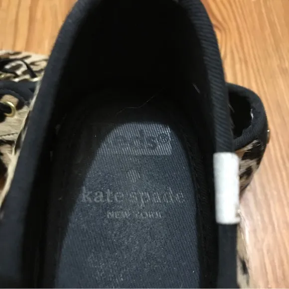 Keds Kate Spade Animal Hair Leopard Print Sneakers, EUC, 7.5