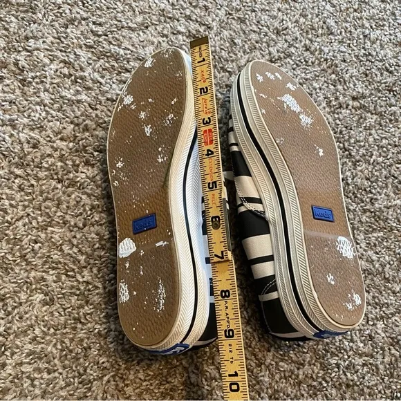 Keds x Kate Spade Triple Striped Canvas Sneakers in Size 6.5