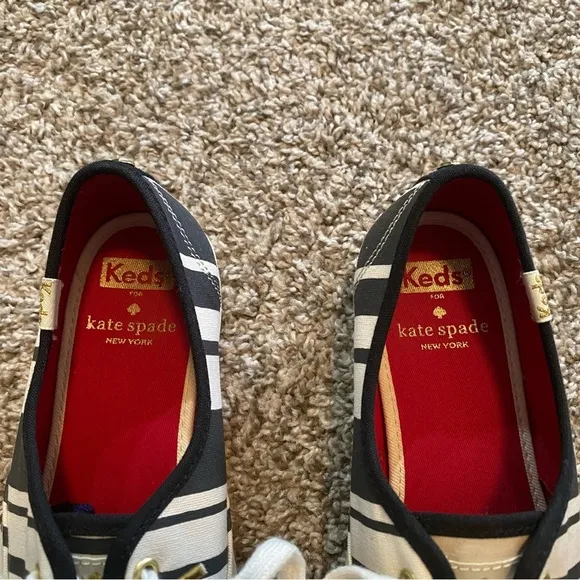 Keds x Kate Spade Triple Striped Canvas Sneakers in Size 6.5