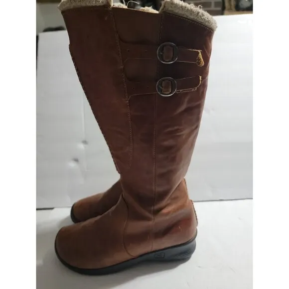 Keen Bern Baby Bern Women’s 8.5 Brown Leather Tall Knee High Riding Boots