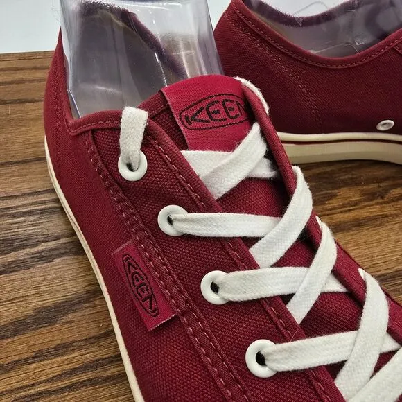Keen Elsa Lite Canvas Sneakers Womens 11 Red 1025291 Casual Trainer Low Top
