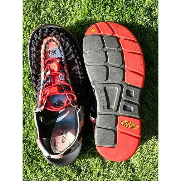 Keen Womens Size 7 Uneek &quot;Jerry Garcia&quot; New York at Night comfort Sandals Shoes