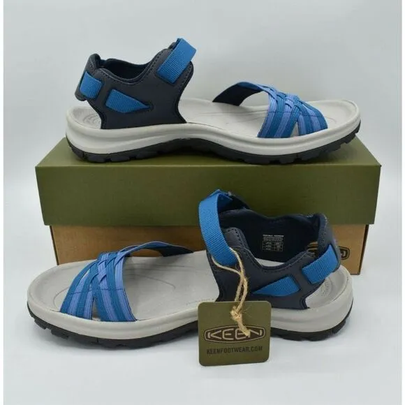 Keen Womens Size 8 Terradora II Strappy Open Toe Navy Mykonos Blue Sandals