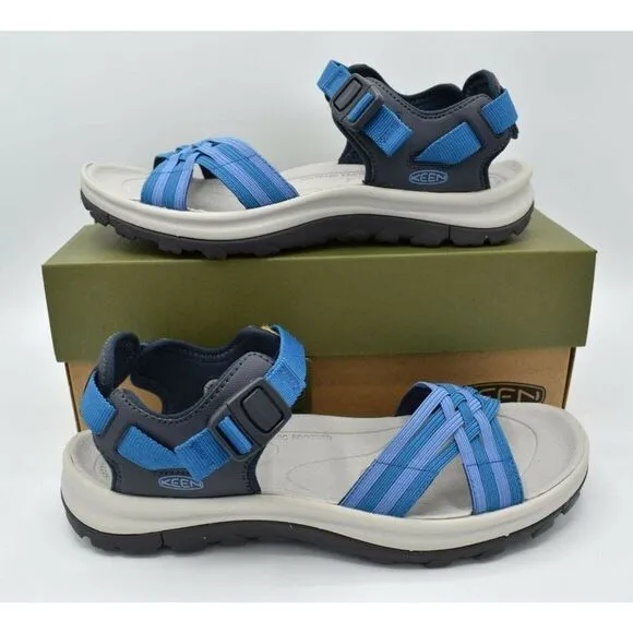 Keen Womens Size 8 Terradora II Strappy Open Toe Navy Mykonos Blue Sandals