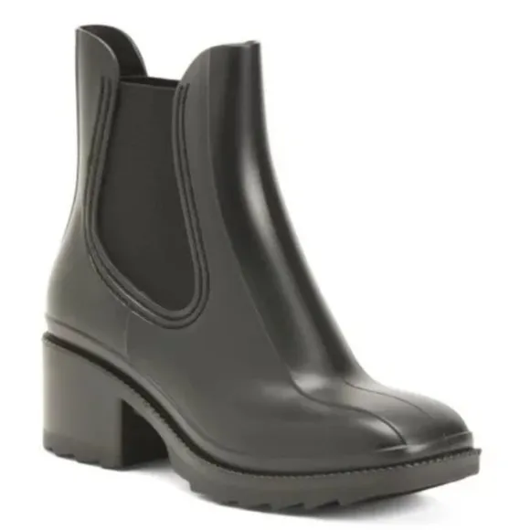 Kelsi Dagger Brooklyn black platform ankle boots/ booties, size 9 NIB