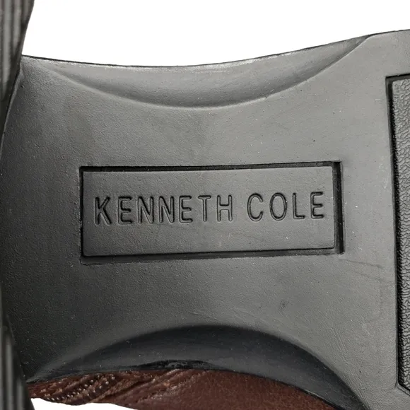 Kenneth Cole | Levon Chocolate Brown Genuine Leather Almond Toe Riding Boots 7