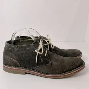 Kenneth Cole Men’s Desert Rain Dark Grey Suede Boots Laceup Shoes