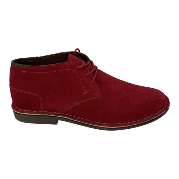 Kenneth Cole Reaction Men's Desert Sun Suede Chukka Boots Red Size 11 M