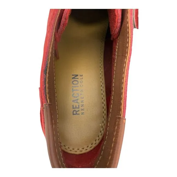 Kenneth Cole Reaction Men's Desert Sun Suede Chukka Boots Red Size 11 M