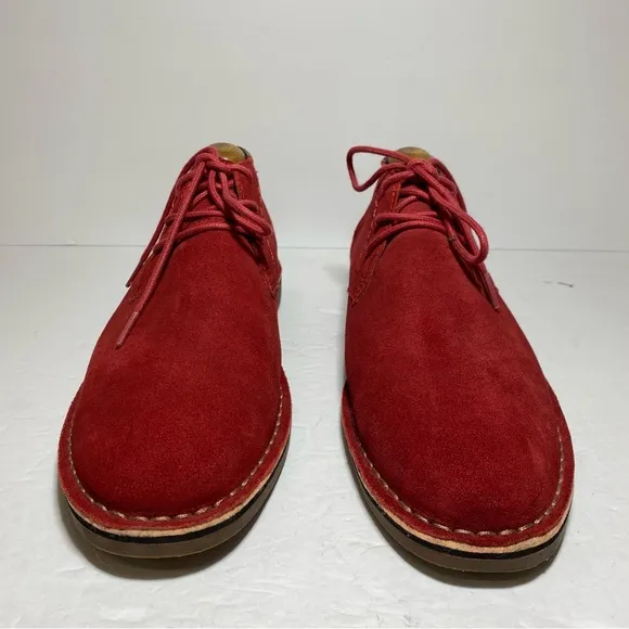 Kenneth Cole Reaction Men's Red Suede Desert Sun Chukka Boots Size 9