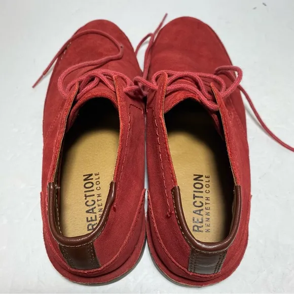 Kenneth Cole Reaction Men's Red Suede Desert Sun Chukka Boots Size 9