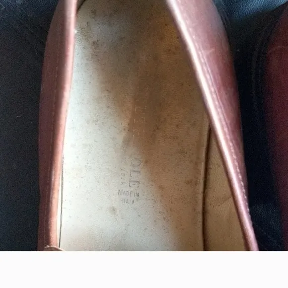 Kenneth Cole Square New York Brown Leather Slip-On Loafers