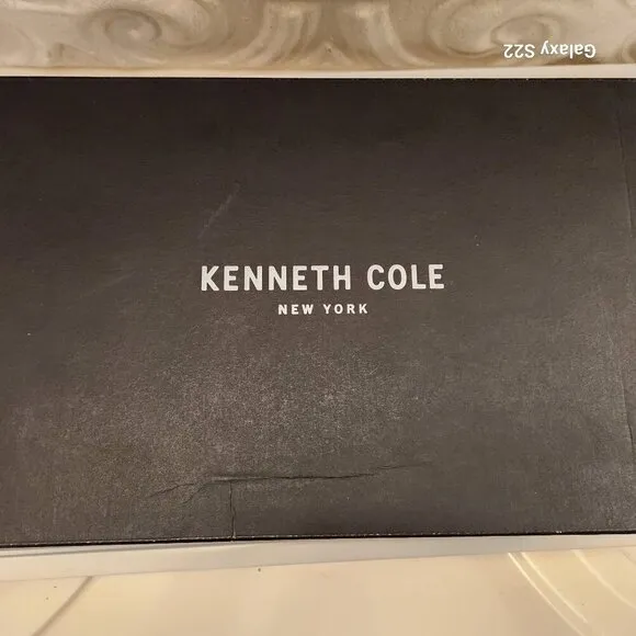 Kenneth Cole Women's Riley 85 Double Strap Mule Heeled Sandals. NIB. 6.5