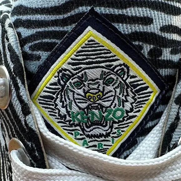Kenzo Canvas Animal Print Espadrille Sneakers Women