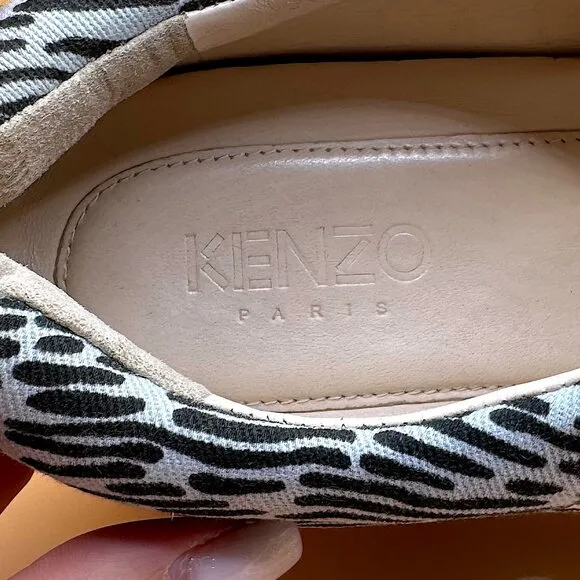 Kenzo Canvas Animal Print Espadrille Sneakers Women