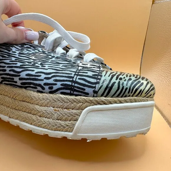 Kenzo Canvas Animal Print Espadrille Sneakers Women