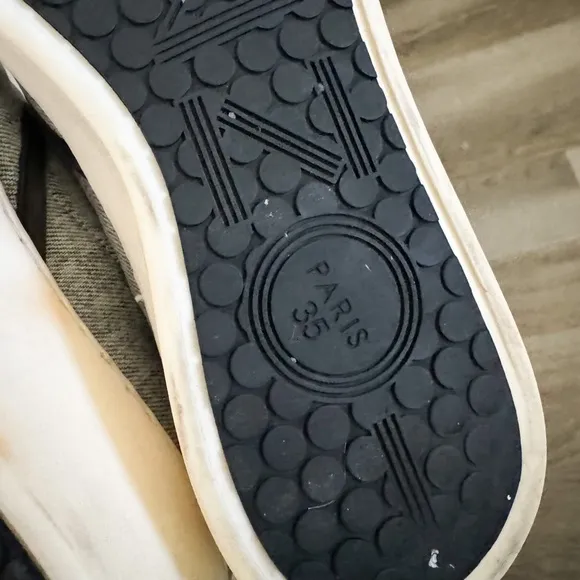 Kenzo Gray Black Logo Platform Loafers 35 / 5
