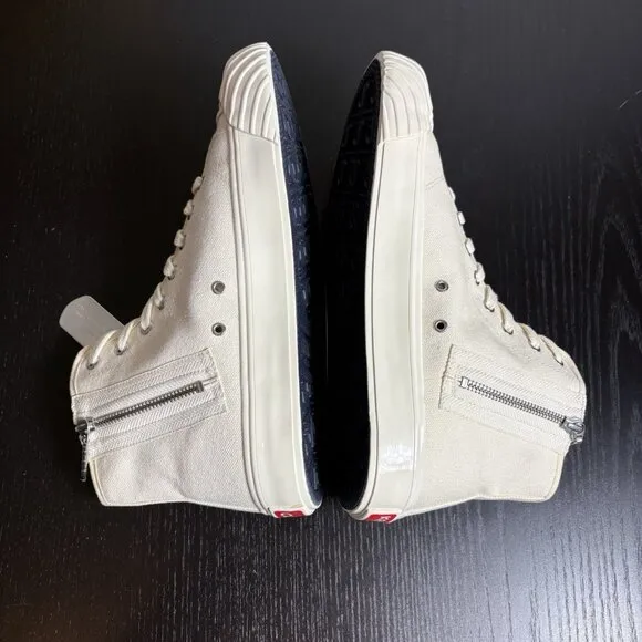 KENZO PARIS Mens Size 42/US 8.5 Kenzoschool High Top Sneakers School Logo NEW