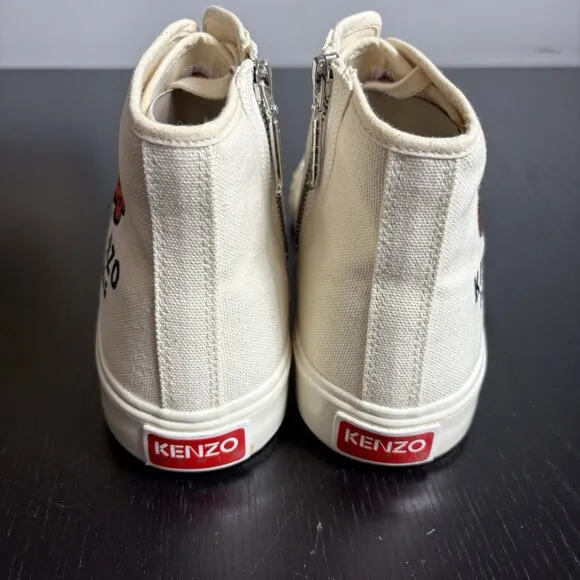 KENZO PARIS Mens Size 42/US 8.5 Kenzoschool High Top Sneakers School Logo NEW