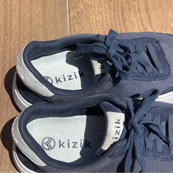 Kizik Prague Dusk Blue Canvas Sneakers Unisex M4.5 W6