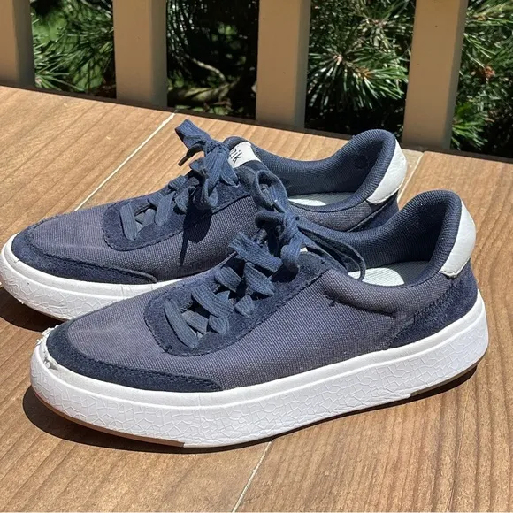 Kizik Prague Dusk Blue Canvas Sneakers Unisex M4.5 W6