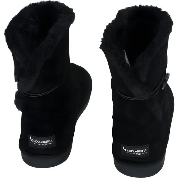 Koolaburra by UGG Kids' Nalie Short Black Boots, Size 5