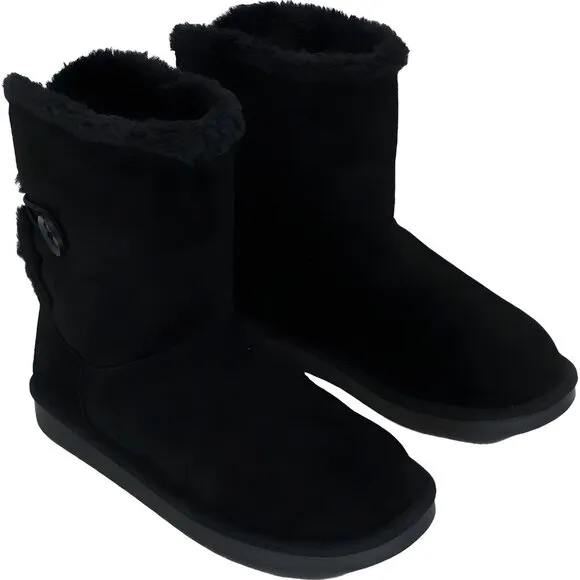 Koolaburra by UGG Kids' Nalie Short Black Boots, Size 5