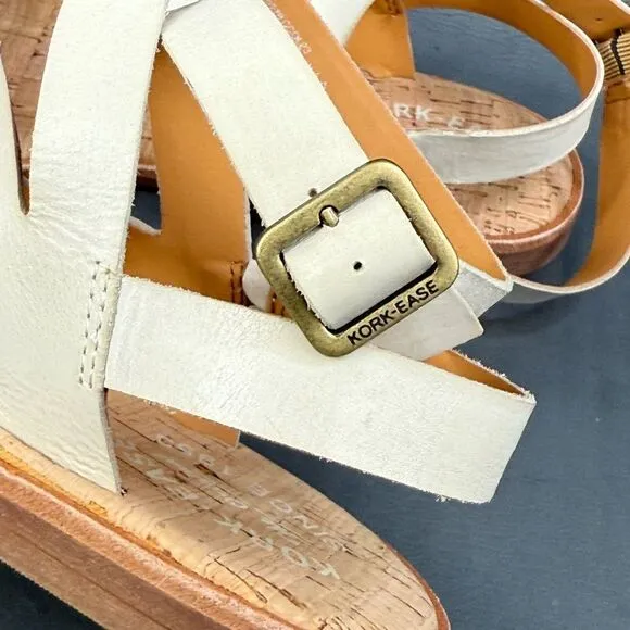 Kork-Ease Bryleigh Leather Gladiator Strappy Sandals women’s size 6