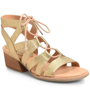 Kork-Ease Gladiator Strappy Sandals Metallic Leather Sz 9 NWB