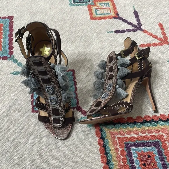 Kotur Tassel heeled sandals