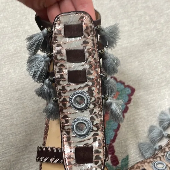 Kotur Tassel heeled sandals