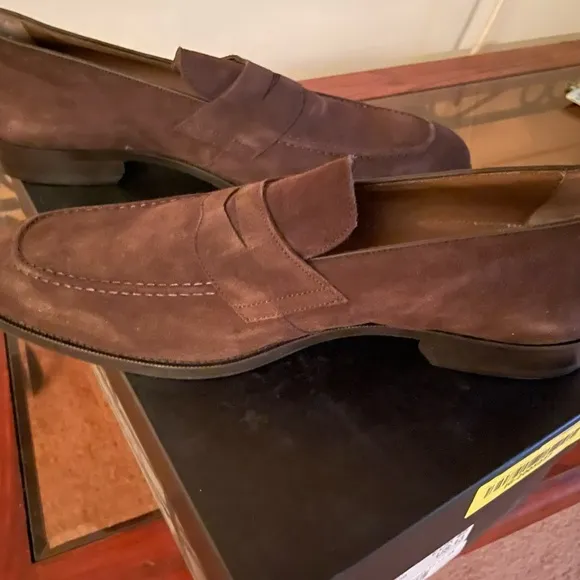 Kurt Geiger Chocolate Suede Loafers