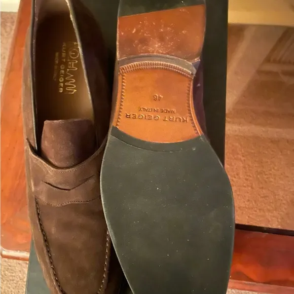 Kurt Geiger Chocolate Suede Loafers