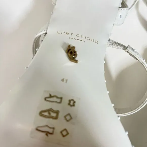 KURT GEIGER LONDON Portia Drench Stud Embellished Strappy Sandals