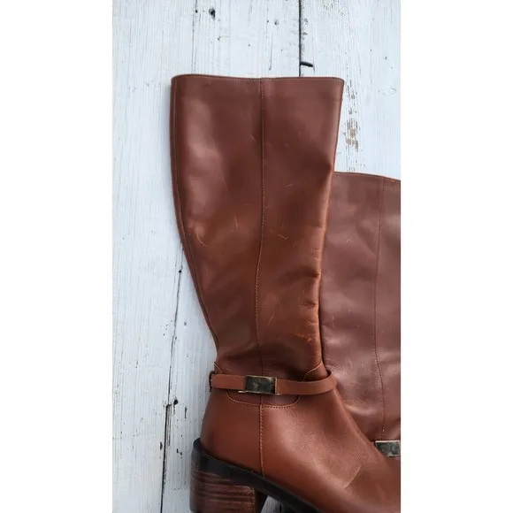 L Paolo Women's Brown Zip Up Knee High Boots US 6 EU 36 - NEW